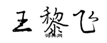 曾慶福王黎飛行書個性簽名怎么寫