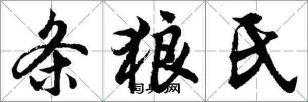 胡問遂條狼氏行書怎么寫