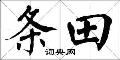 翁闓運條田楷書怎么寫