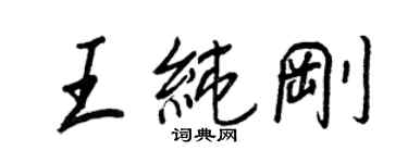 王正良王純剛行書個性簽名怎么寫