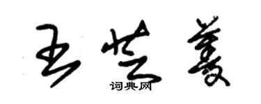 朱錫榮王芝菱草書個性簽名怎么寫