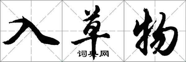 胡問遂入草物行書怎么寫