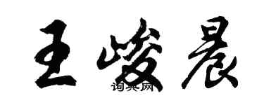 胡問遂王峻晨行書個性簽名怎么寫