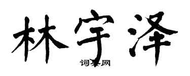 翁闓運林宇澤楷書個性簽名怎么寫