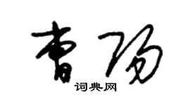 朱錫榮曹陽草書個性簽名怎么寫