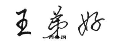 駱恆光王弟好行書個性簽名怎么寫