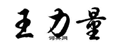 胡問遂王力量行書個性簽名怎么寫