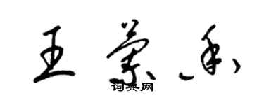 梁錦英王蘭香草書個性簽名怎么寫