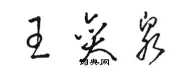 駱恆光王奕泉草書個性簽名怎么寫