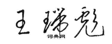 駱恆光王瑞彪草書個性簽名怎么寫