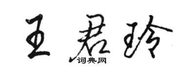 駱恆光王君玲行書個性簽名怎么寫