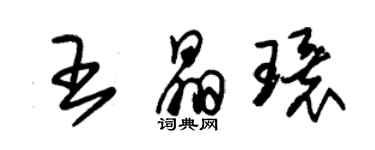 朱錫榮王晶環草書個性簽名怎么寫