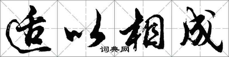 胡問遂適以相成行書怎么寫