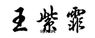 胡問遂王紫霏行書個性簽名怎么寫