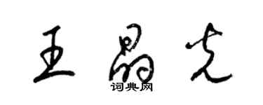 梁錦英王晶光草書個性簽名怎么寫