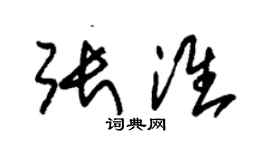 朱錫榮張淮草書個性簽名怎么寫