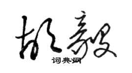 駱恆光胡毅草書個性簽名怎么寫