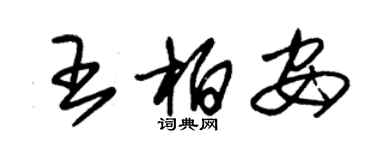 朱錫榮王柏安草書個性簽名怎么寫