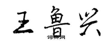 曾慶福王魯興行書個性簽名怎么寫