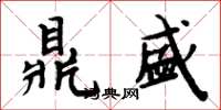 周炳元鼎盛楷書怎么寫