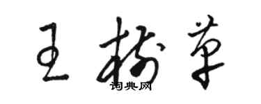 駱恆光王樹革草書個性簽名怎么寫