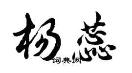 胡問遂楊蕊行書個性簽名怎么寫