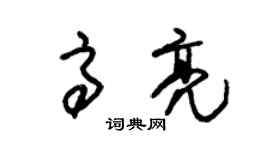 朱錫榮高亮草書個性簽名怎么寫