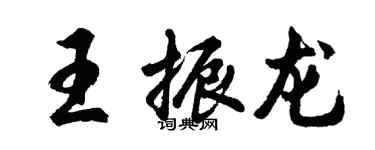 胡問遂王振龍行書個性簽名怎么寫
