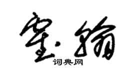 朱錫榮霍翰草書個性簽名怎么寫