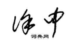 朱錫榮徐中草書個性簽名怎么寫