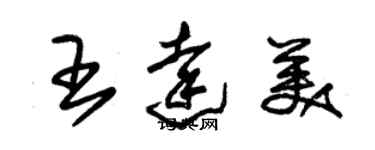 朱錫榮王達美草書個性簽名怎么寫