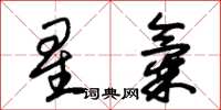 朱錫榮星氣草書怎么寫