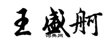 胡問遂王盛舸行書個性簽名怎么寫