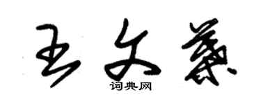 朱錫榮王文葉草書個性簽名怎么寫