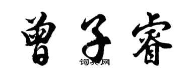 胡問遂曾子睿行書個性簽名怎么寫