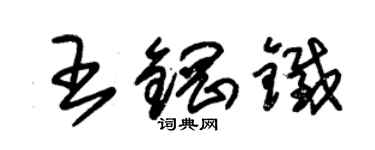 朱錫榮王鋼鐵草書個性簽名怎么寫