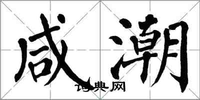 翁闓運鹹潮楷書怎么寫