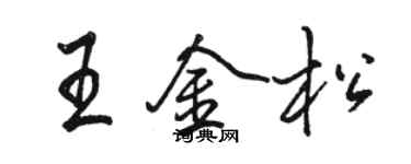 駱恆光王金松行書個性簽名怎么寫