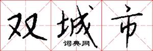 雙城市怎么寫好看