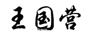 胡問遂王國營行書個性簽名怎么寫