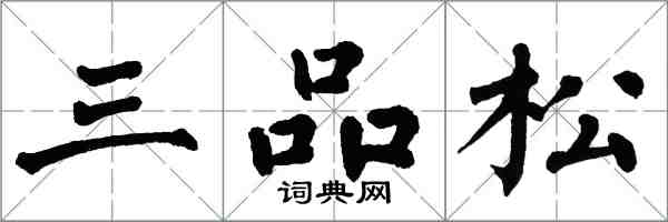 翁闓運三品松楷書怎么寫