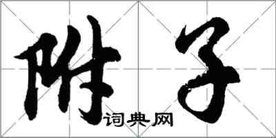 胡問遂附子行書怎么寫