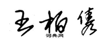 朱錫榮王柏雋草書個性簽名怎么寫