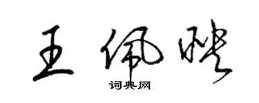 梁錦英王佩映草書個性簽名怎么寫