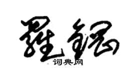 朱錫榮羅鋼草書個性簽名怎么寫