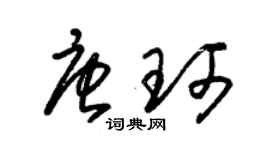 朱錫榮唐珂草書個性簽名怎么寫