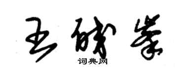 朱錫榮王皎峰草書個性簽名怎么寫