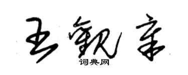 朱錫榮王觀章草書個性簽名怎么寫