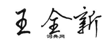 駱恆光王全新行書個性簽名怎么寫