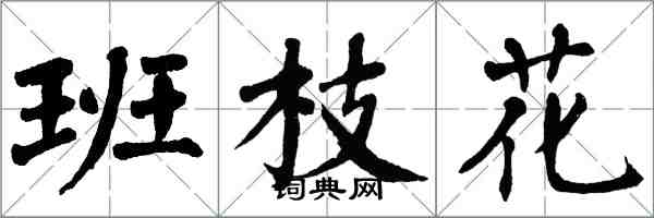 翁闓運班枝花楷書怎么寫